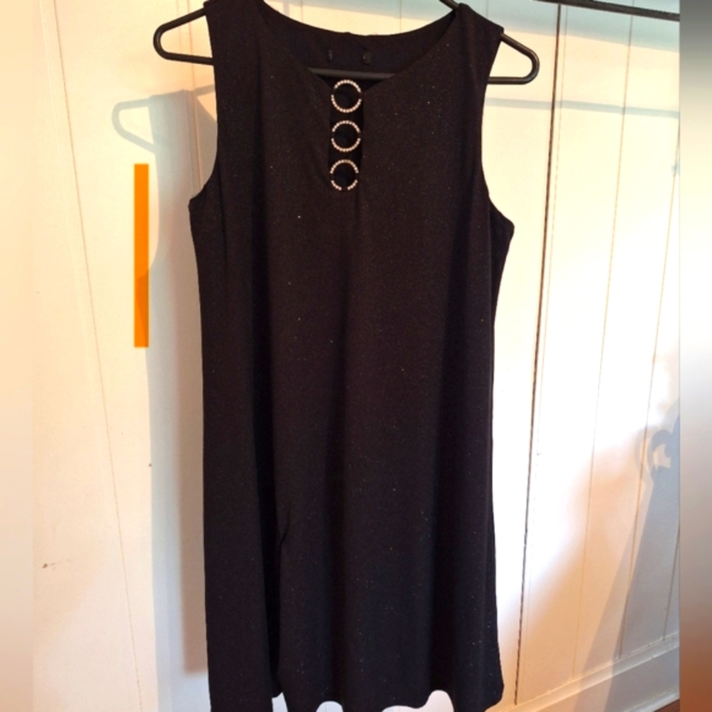 Esley Black Sleeveless Sheath Dress